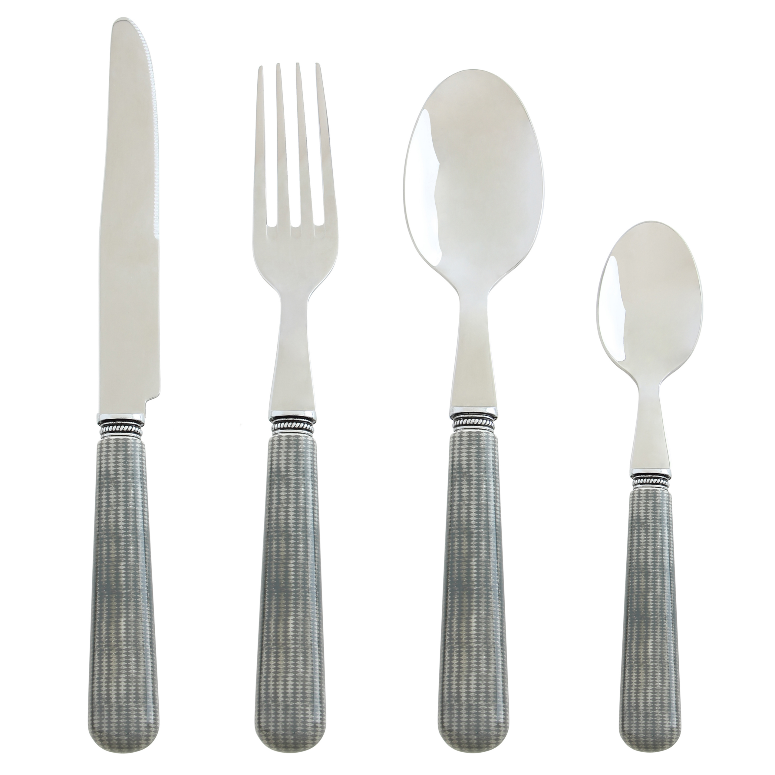 CHEVRON CUTLERY SET 16 PIECES